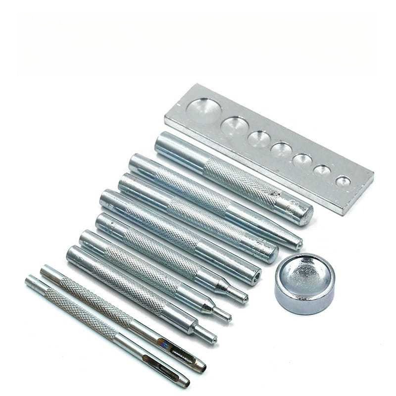 Rivet Setter Tool - 11Pcs Snap Rivet Fastener Buttons Installation