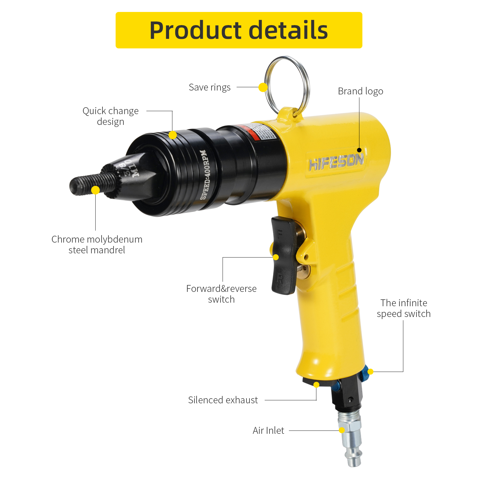 Pneumatic Air Rivet Nut Guns I - Rivet Setter Tool 评论和价格