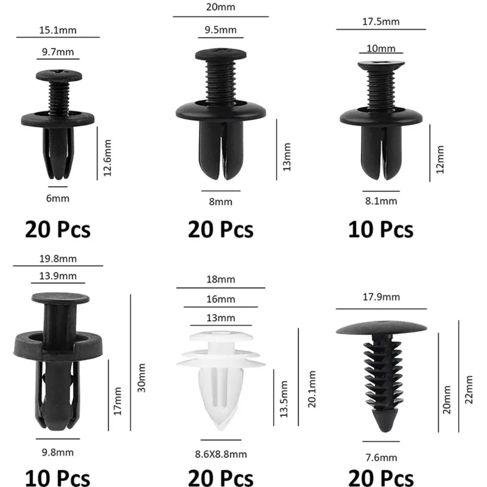 New 100pcs Car Plastic Clips F - Rivet Setter Tool 评论和价格