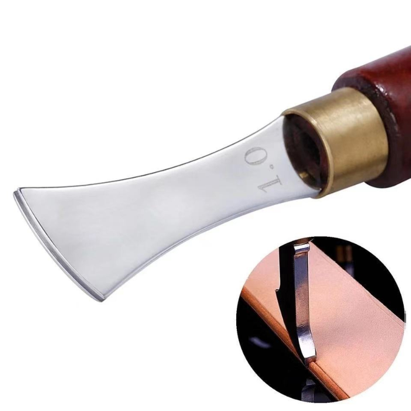 Red Wooden Handle Leather Edge - Groover Stitching Tool 评论和价格
