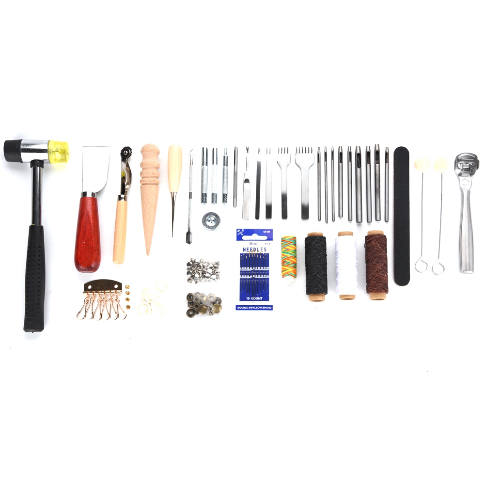 42PCS Leather Craft Tools Set  - Groover Stitching Tool 评论和价格
