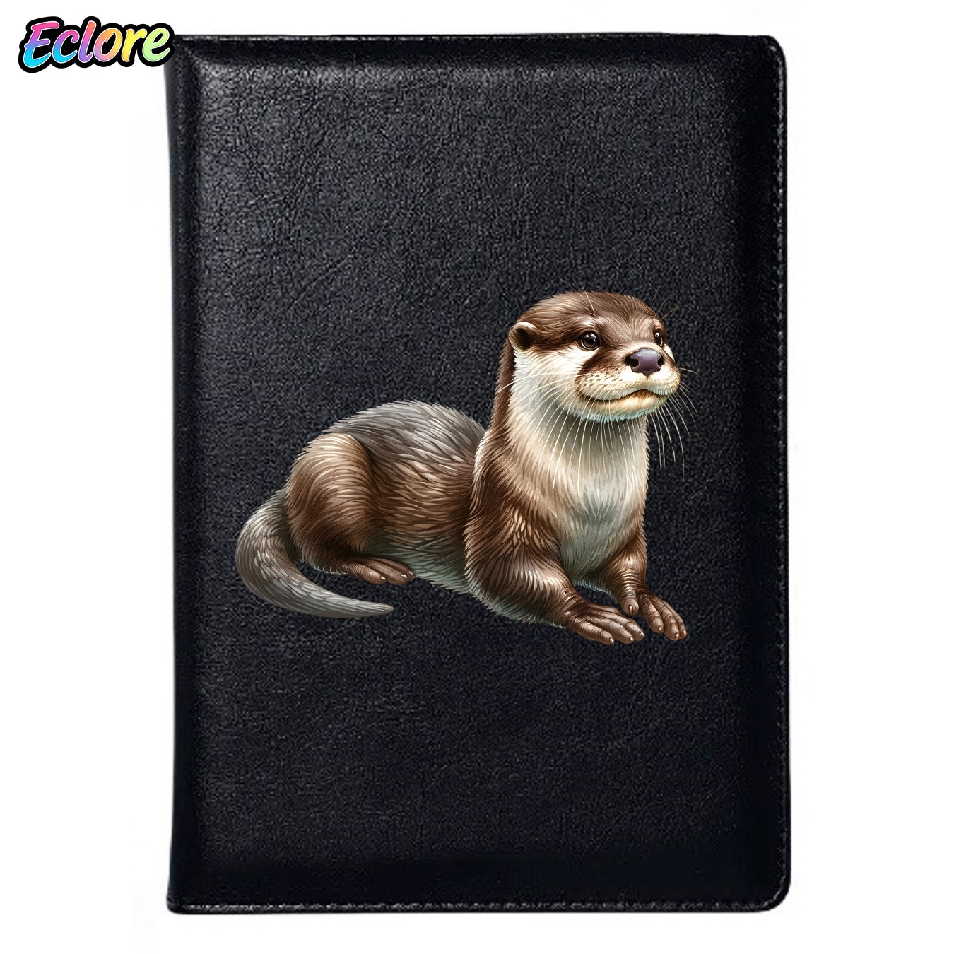 Lifelike Otter Animal PU Leath - Leather Work Diary Covers 评论和价格