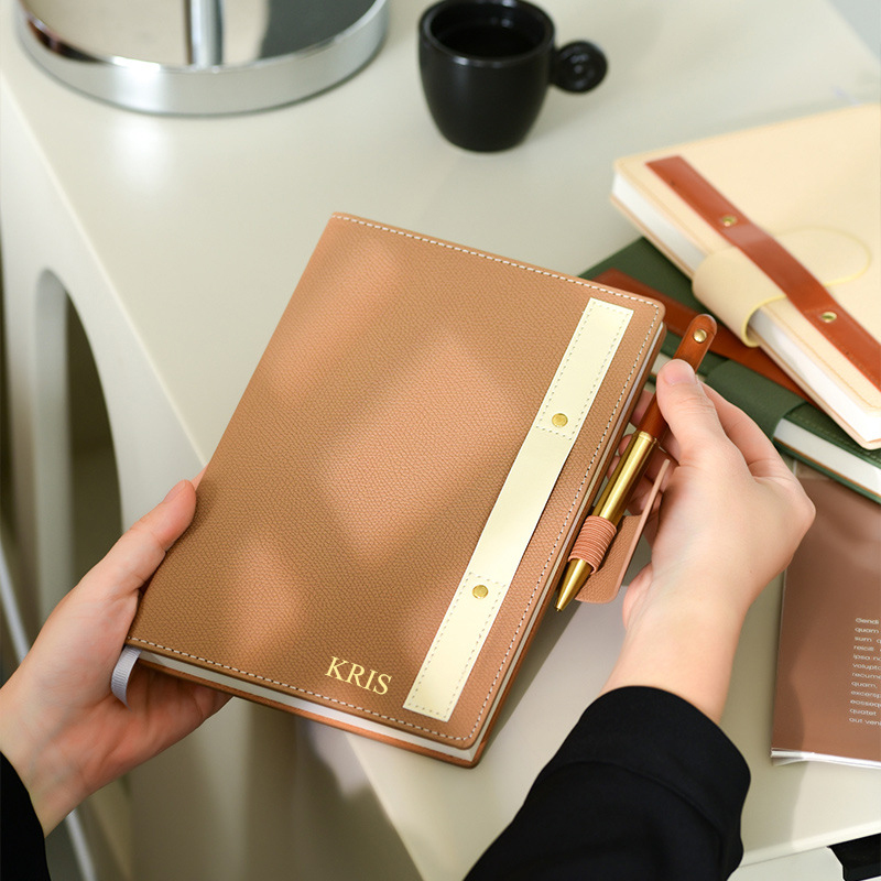 Engraving PU Cover A5 Notebook - Leather Work Diary Covers 评论和价格