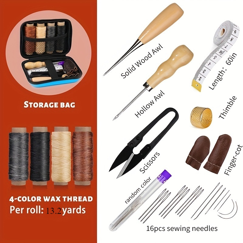 Leather Sewing Kit, Leather Re - Bone Folder Tool 评论和价格