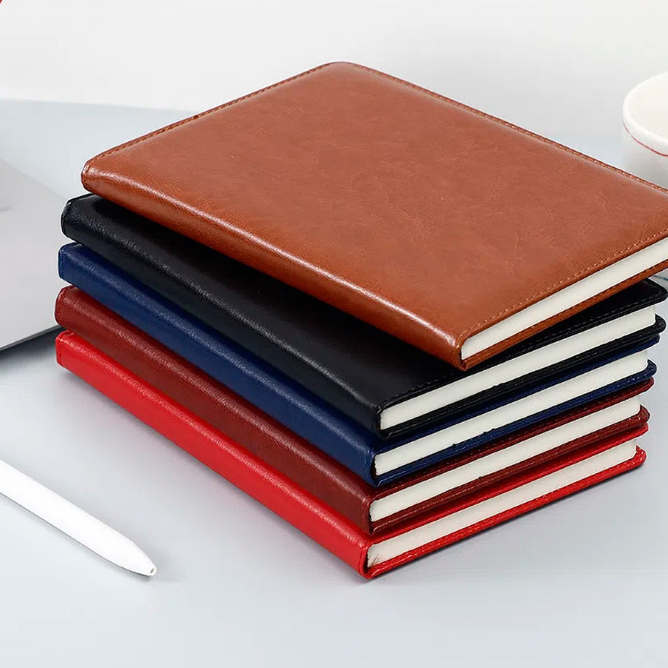 Colorful Jellyfish PU Leather  - Leather Work Diary Covers 评论和价格